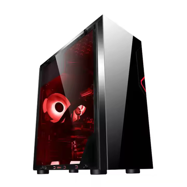 Tempered Glass Fans Pre-Installed Gaming PC Case, USB 3.0 x 2,